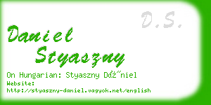 daniel styaszny business card